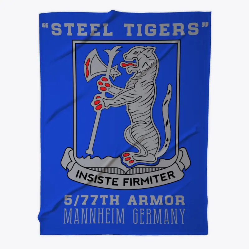 5/77 Armor Steel Tigers on Royal Blue