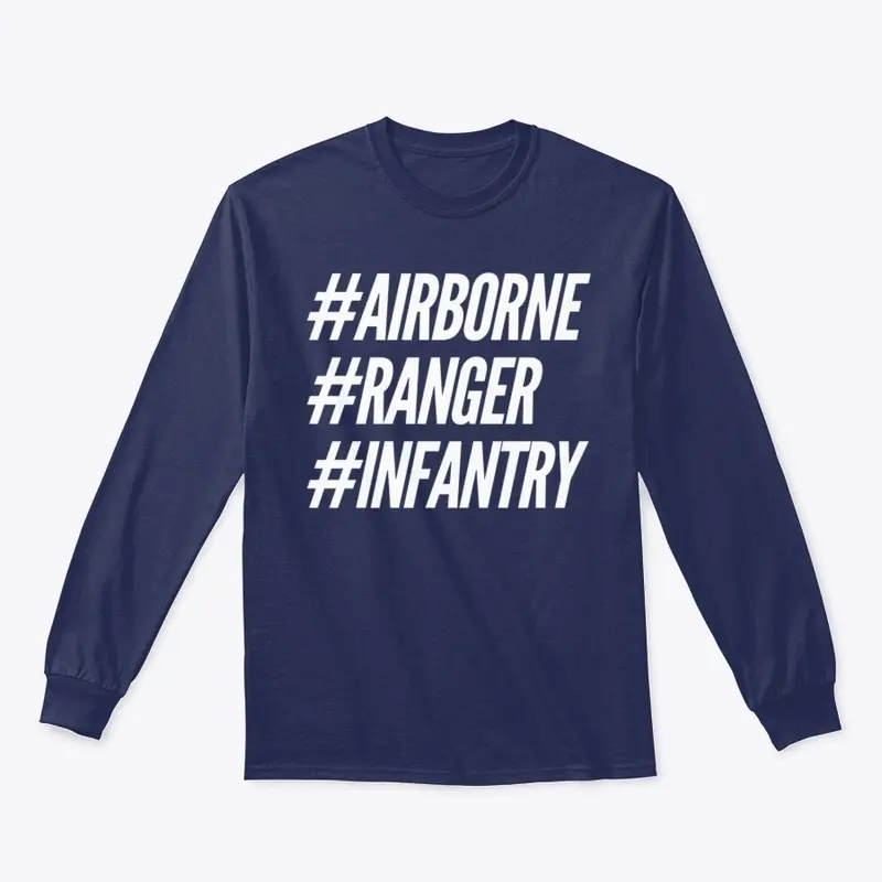 #AIRBORNE #RANGER #INFANTRY White Print