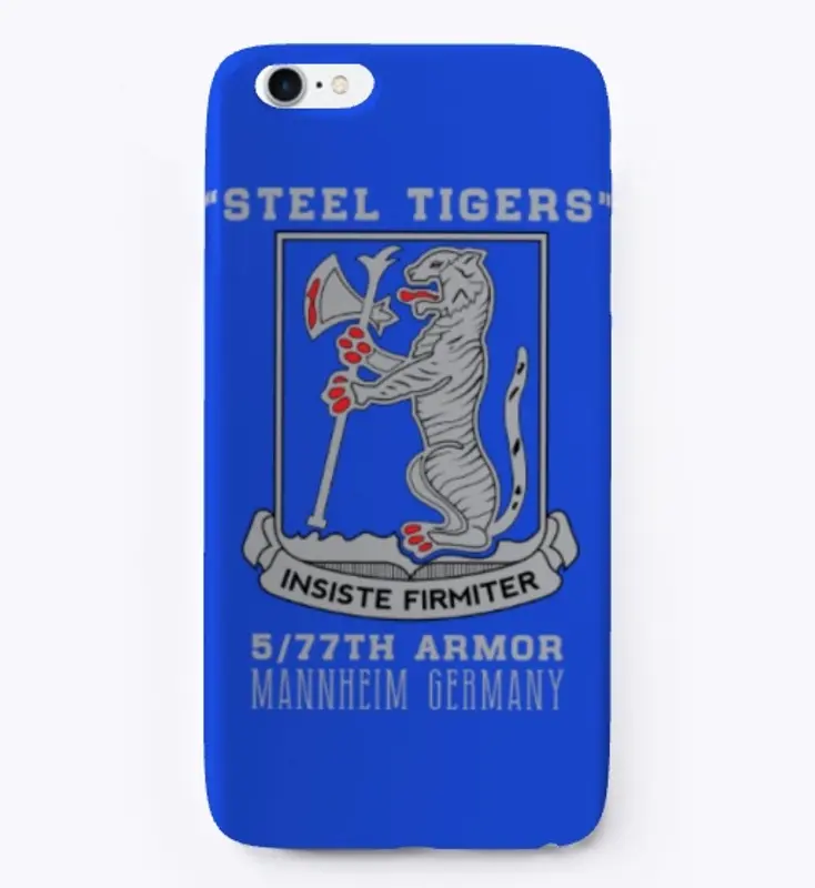 5/77 Armor Steel Tigers on Royal Blue